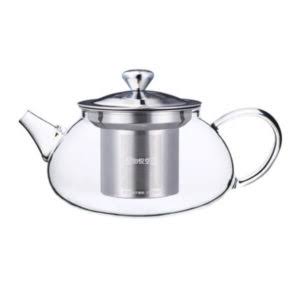 BEE Round Glass Teapot with S/Steel Infuser 350ml