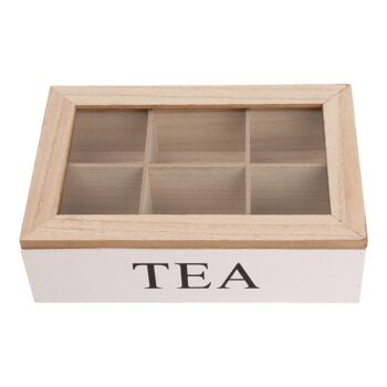 Tea Chest - Wood 6 Slots