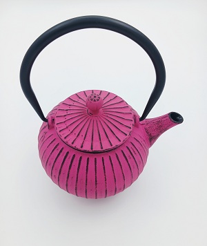 Teapot Cast Iron Pumpkin Pink 800ml
